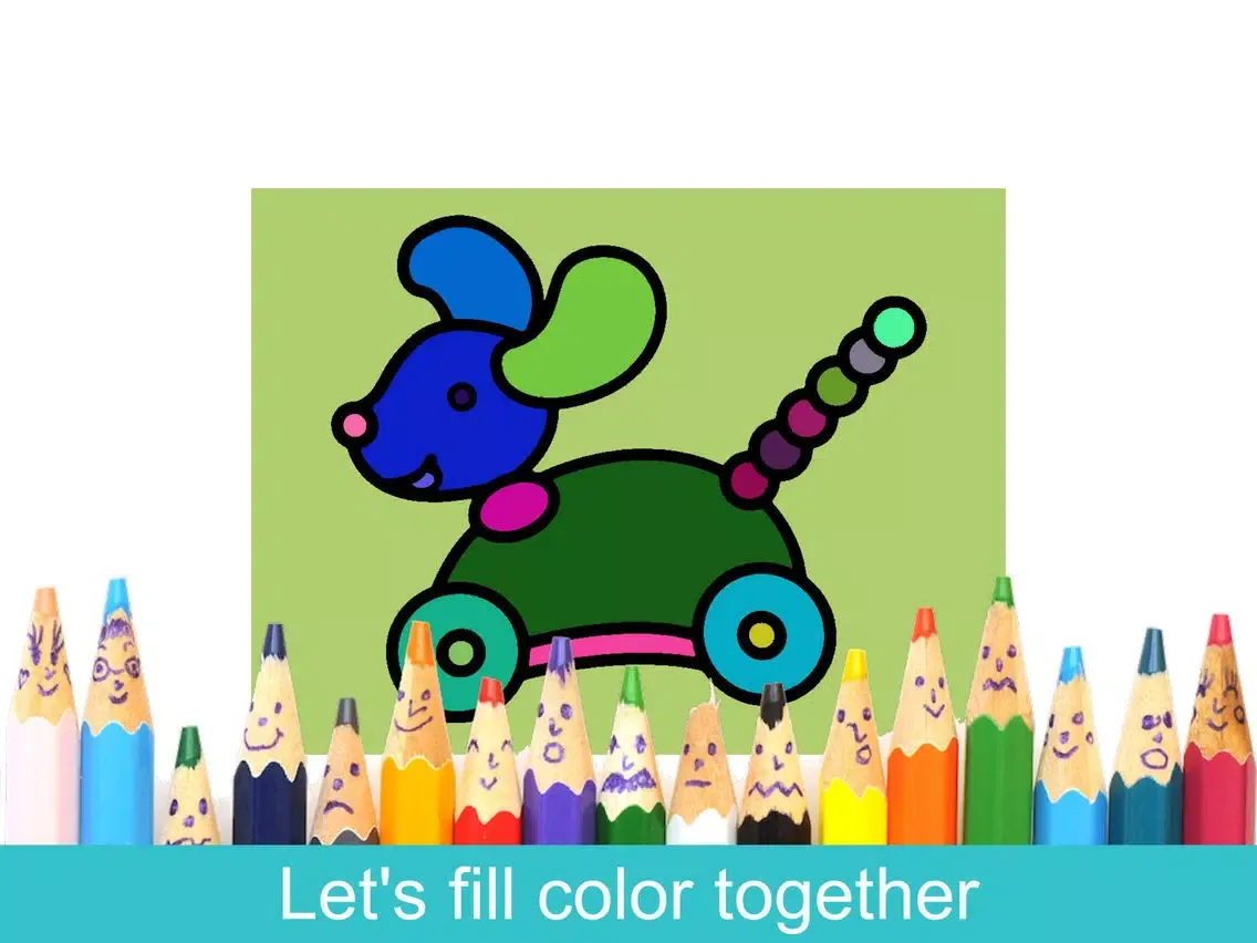 Ảnh chụp màn hình của Baby Fill Color HD iPad 