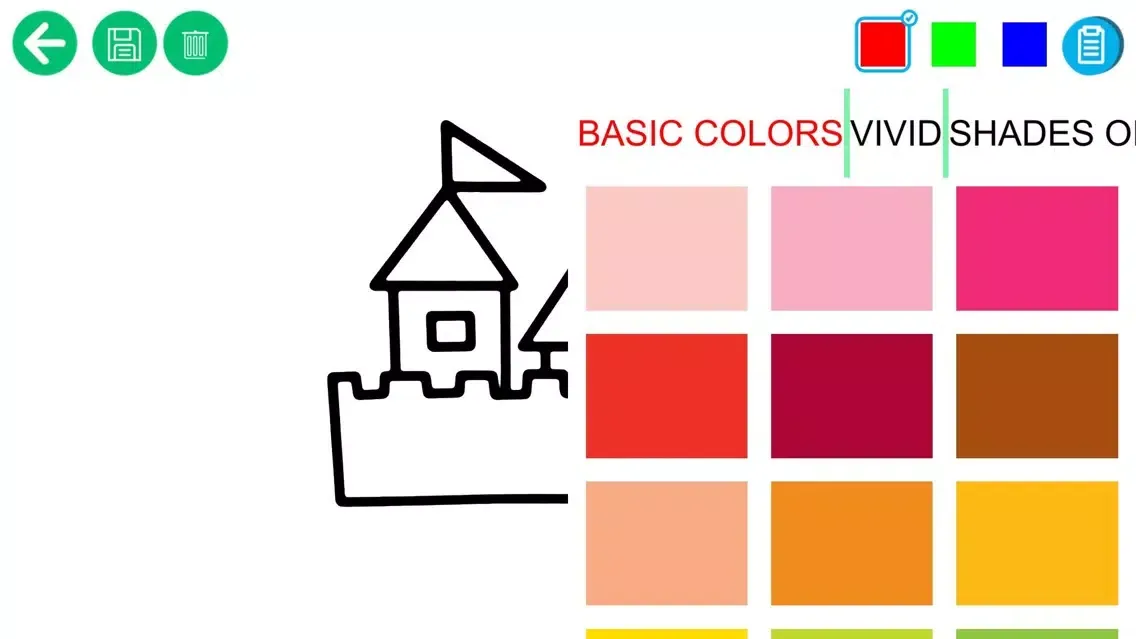 Ảnh chụp màn hình của Baby Fill Color HD