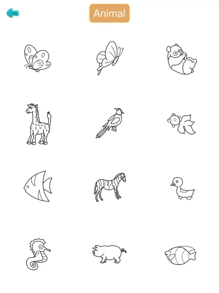 صور Kids Coloring Zoo Paint Tool iPad 