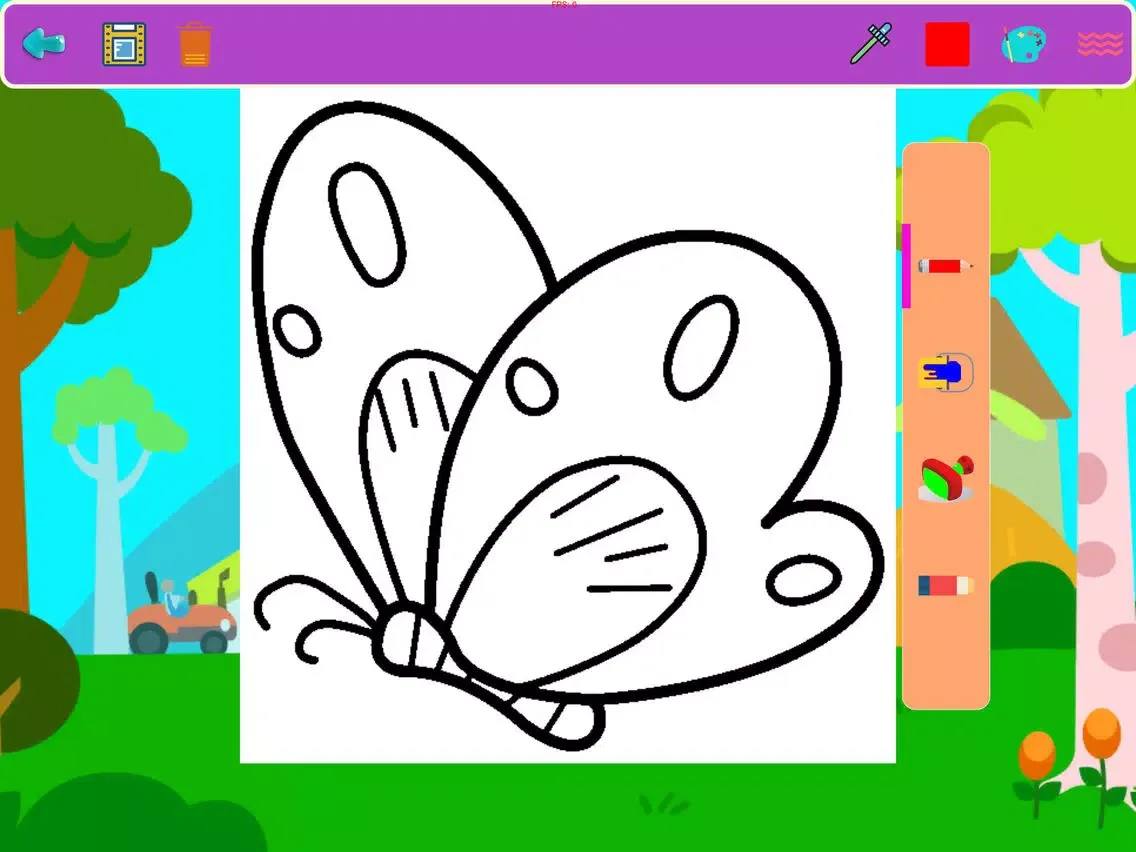 Baby Coloring Zoo HD iPad  Screenshots