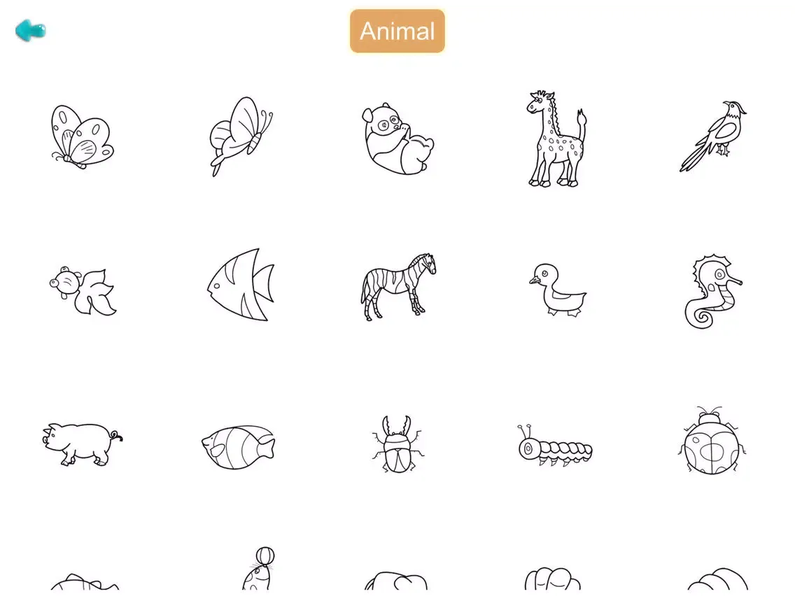 Baby Coloring Zoo HD iPad  Screenshots