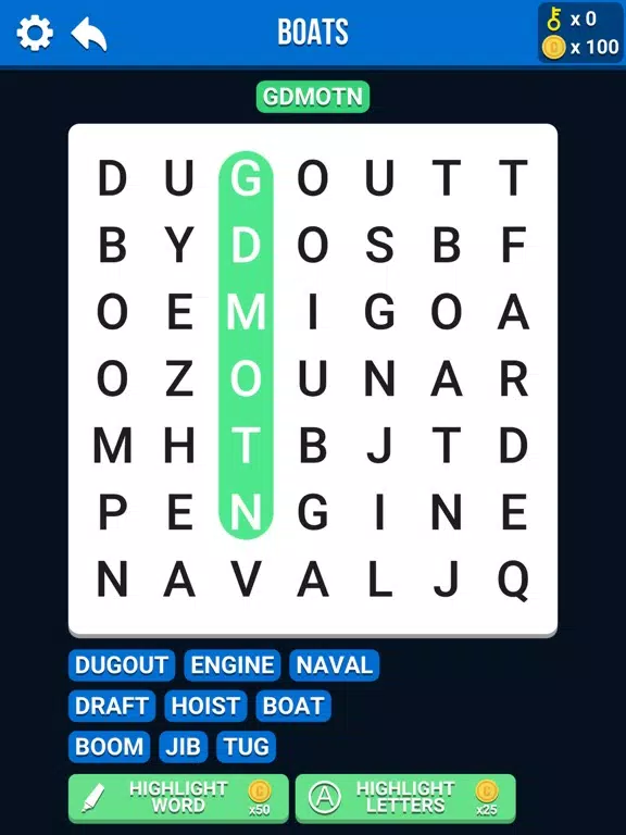 ภาพหน้าจอของ Word Search Puzzle. iPad 