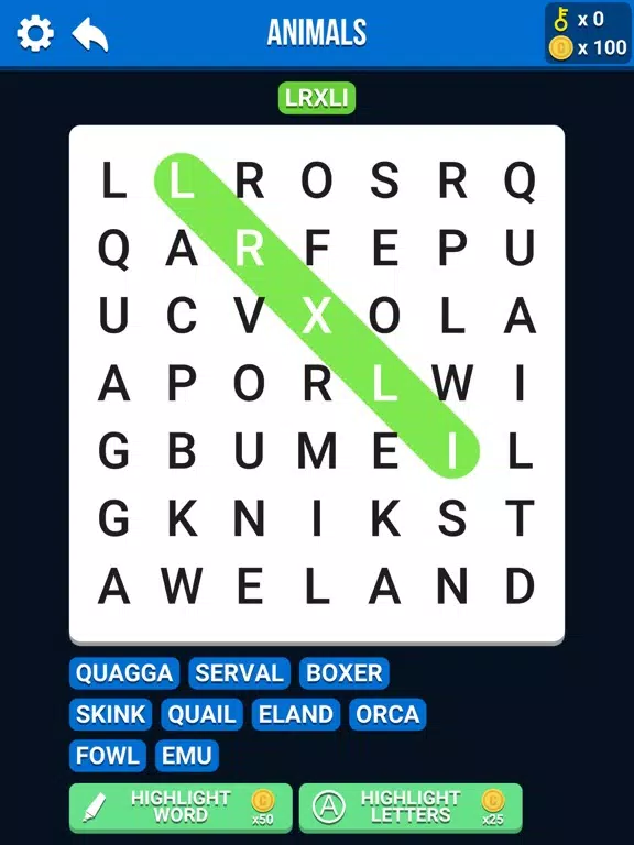 ภาพหน้าจอของ Word Search Puzzle. iPad 