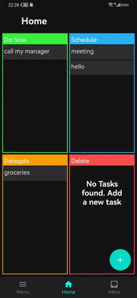 Capturas de pantalla de Eisenhower Matrix To-Do
