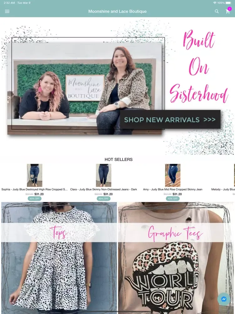 Скриншоты Moonshine and Lace Boutique iPad 
