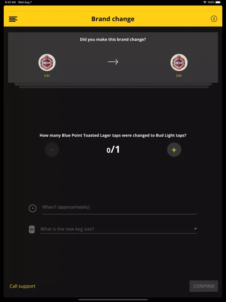 Beverage Analytics iPad  स्क्रीनशॉट