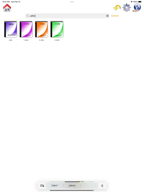 Tangkapan skrin English Tamil Catholic Bible iPad 