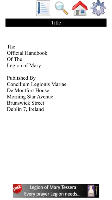 Legion of Mary Handbook Ekran Görüntüleri