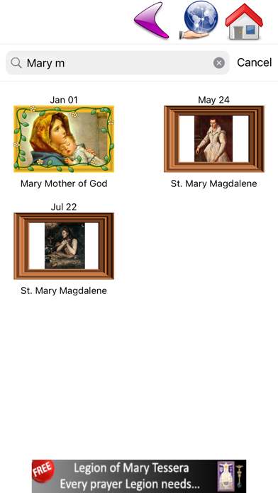 ภาพหน้าจอของ Catholic Liturgical Calendar