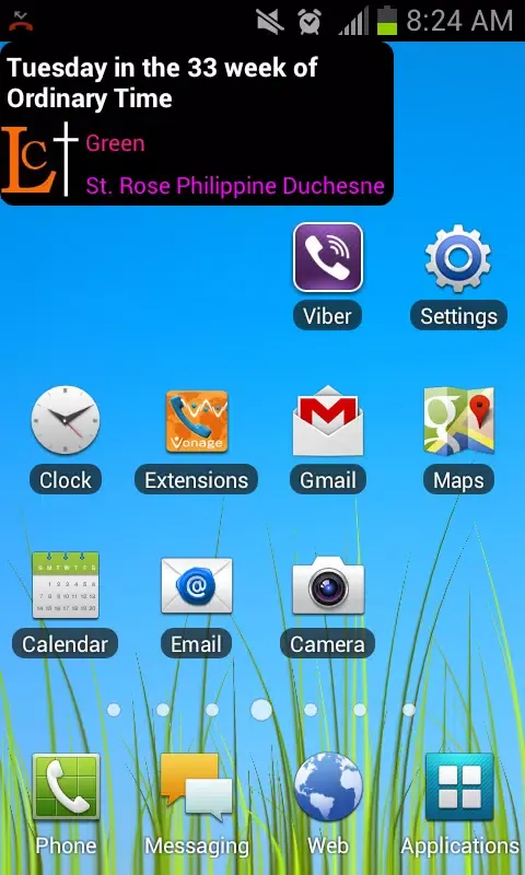 ภาพหน้าจอของ Catholic Liturgical Calendar