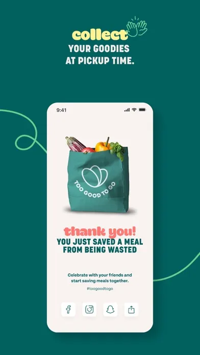 Capturas de tela do Too Good To Go: End Food Waste