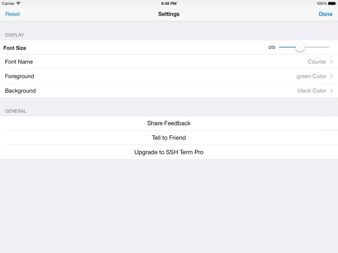 SSH Terminal iPad  स्क्रीनशॉट
