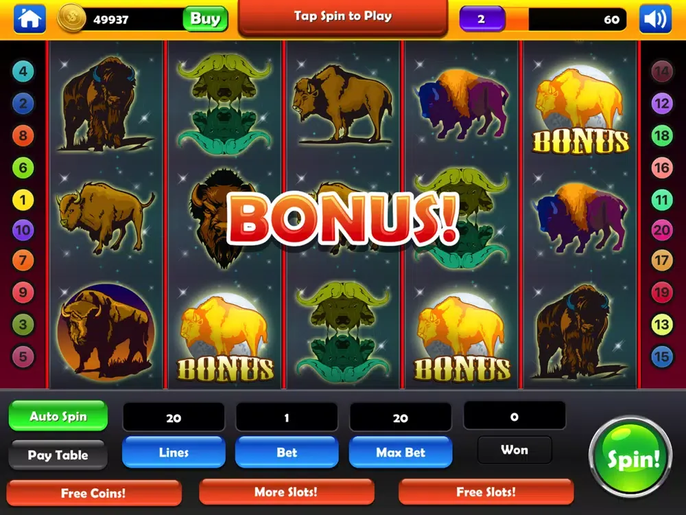 Screenshot di Slots: Buffalo Moon Casino iPad 
