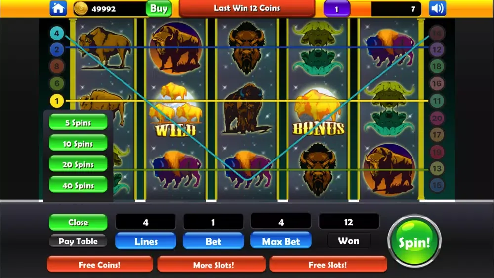Screenshot di Slots: Buffalo Moon Casino