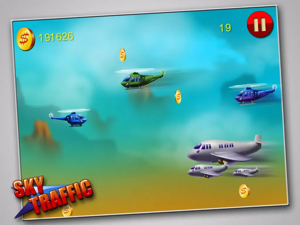 Captures d'écran de Sky Traffic - Daredevil Helicopter Flight in Busy Sky (Free Game) iPad 