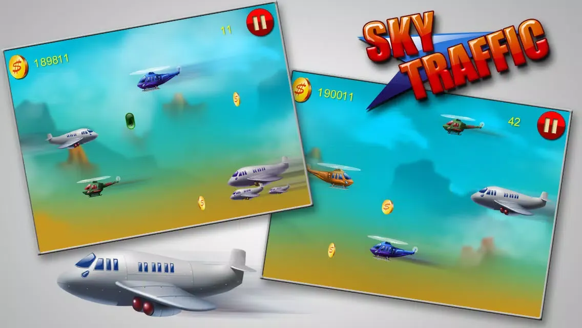 Captures d'écran de Sky Traffic - Daredevil Helicopter Flight in Busy Sky (Free Game)