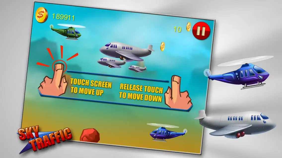 Captures d'écran de Sky Traffic - Daredevil Helicopter Flight in Busy Sky (Free Game)