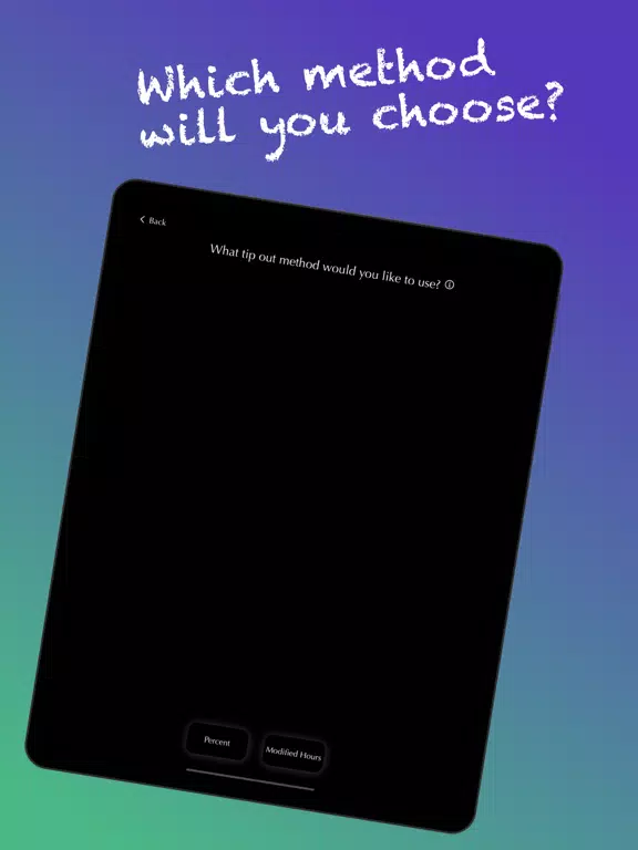 Tip Out: Tip Pool Allocator iPad  Ekran Görüntüleri