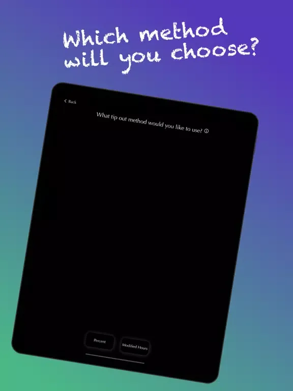Tip Out: Tip Pool Allocator iPad  Screenshots