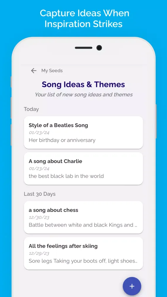 Скриншоты Songwriting Notebook