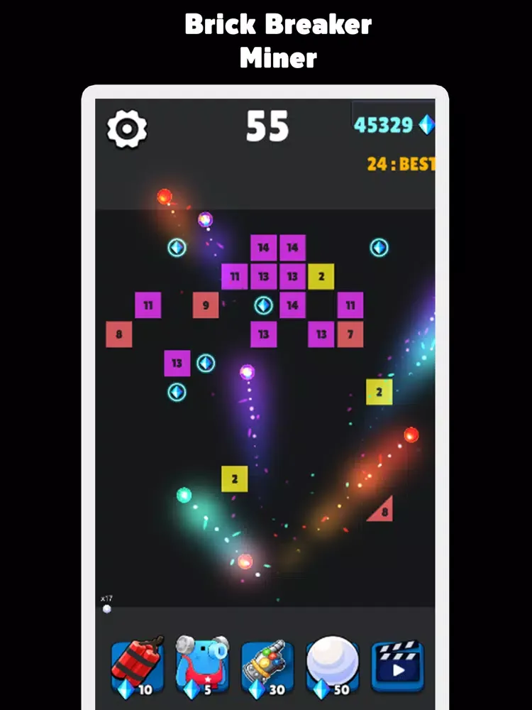 Brick Breaker Miner iPad 應用截圖