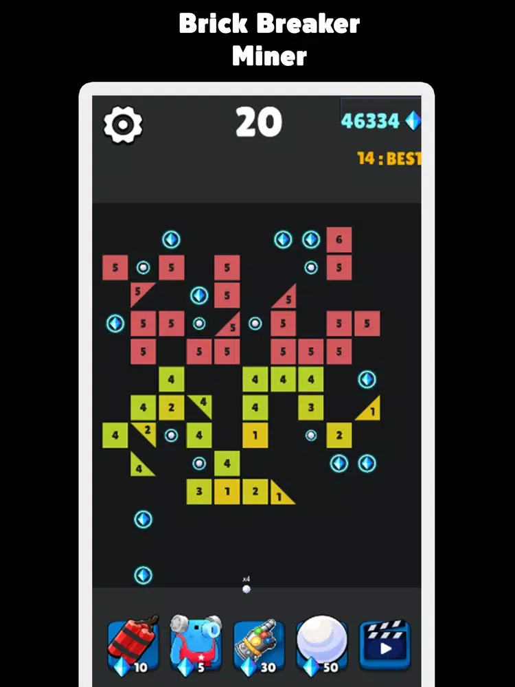 Brick Breaker Miner iPad 應用截圖