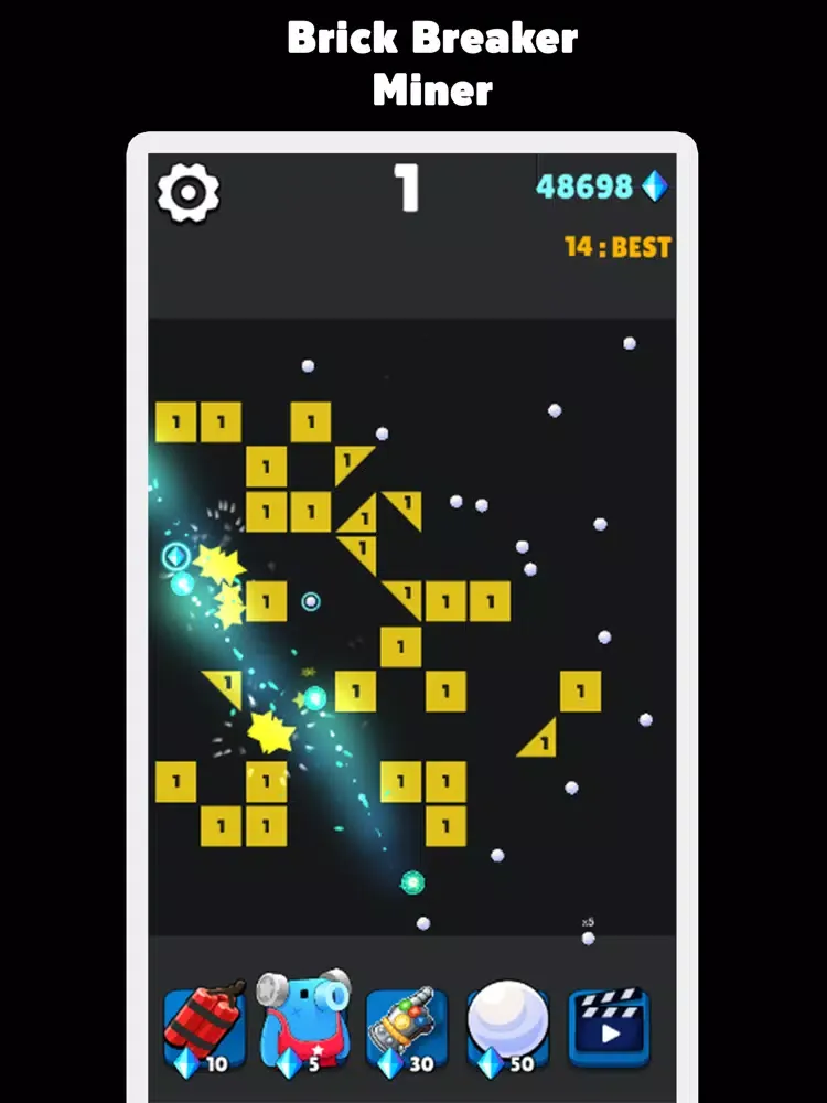 Brick Breaker Miner iPad 應用截圖