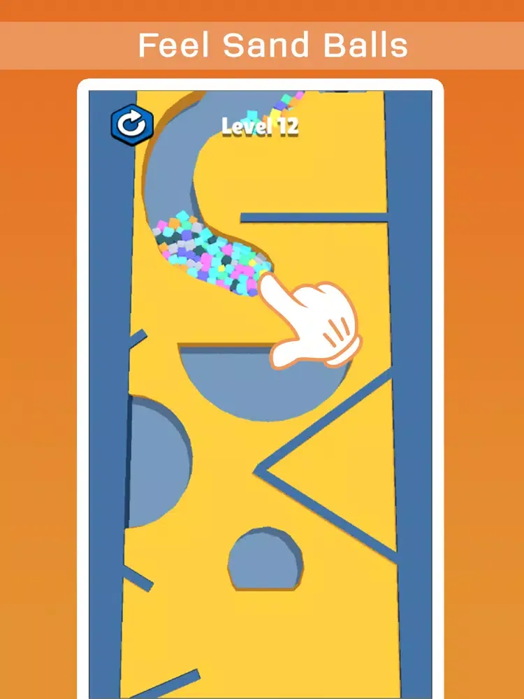 Capturas de tela do Feel Sand Balls iPad 