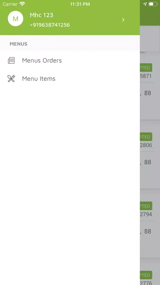 Screenshot di Moova Merchant