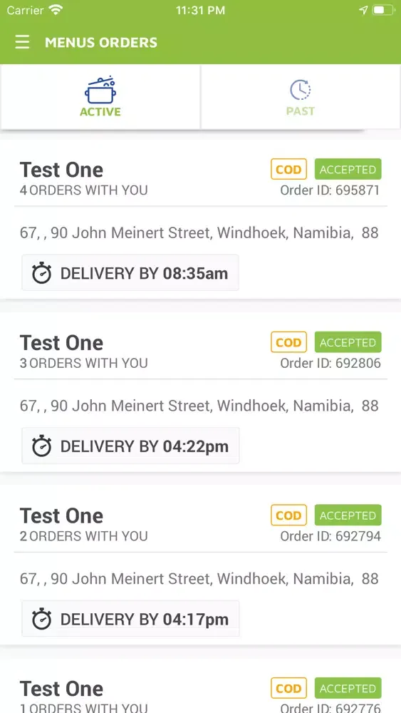 Screenshot di Moova Merchant