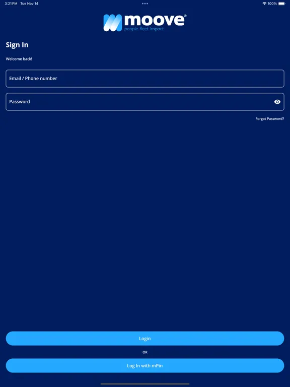 MooveDriver iPad  سکرین شاٹس