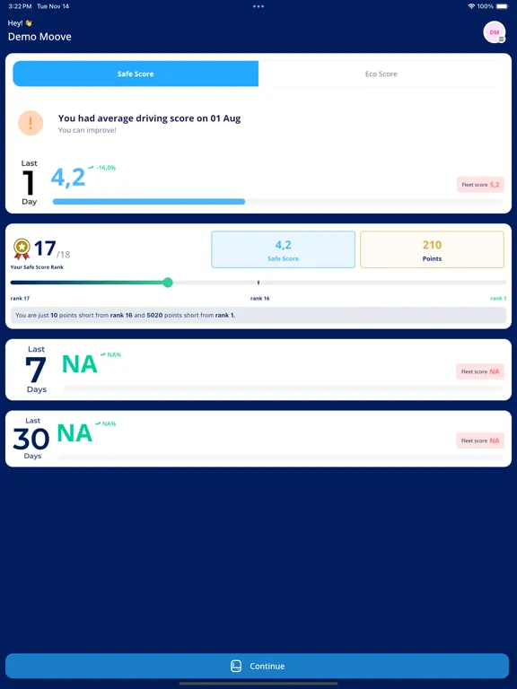MooveDriver iPad  سکرین شاٹس