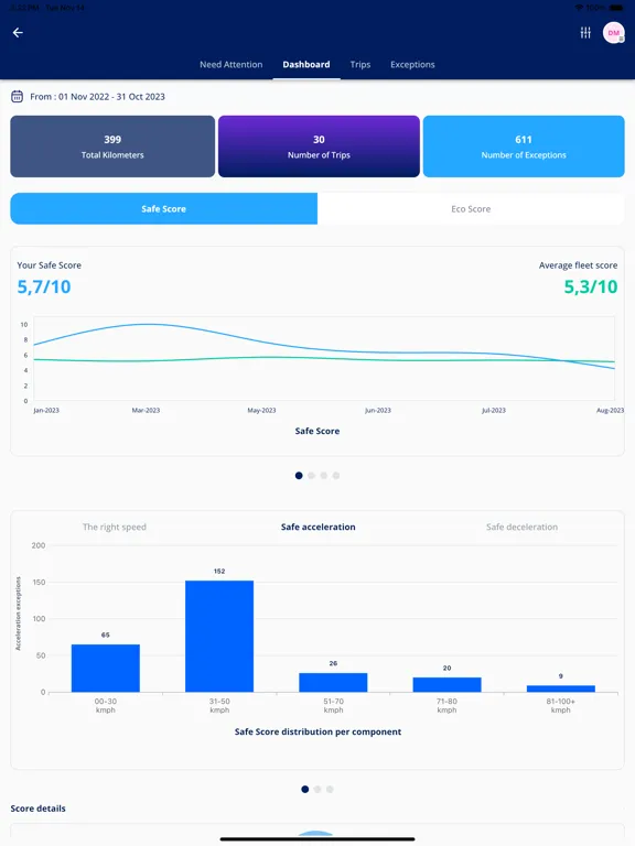 MooveDriver iPad  سکرین شاٹس