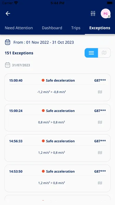 MooveDriver سکرین شاٹس