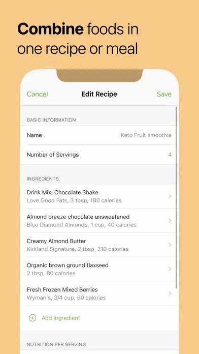 MooveFit Calorie, Keto Counter Screenshots