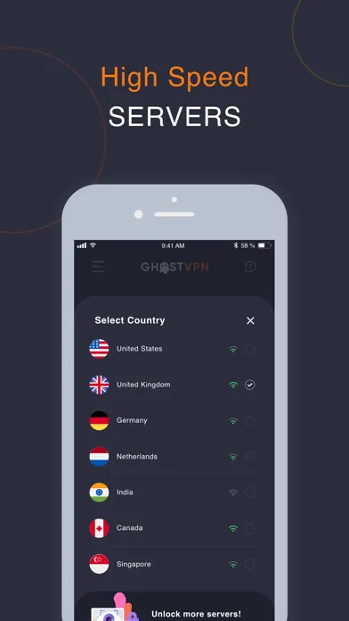 Ảnh chụp màn hình của Ghost VPN - Best Secure VPN