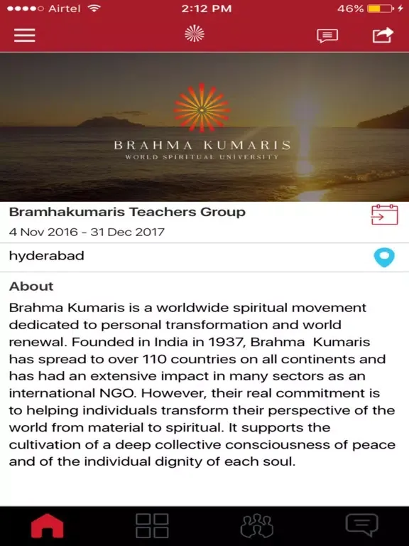 Captures d'écran de Brahma Kumaris iPad 