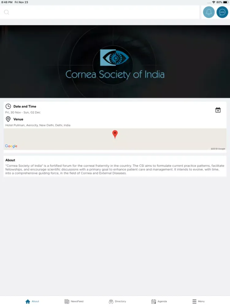 Captures d'écran de Cornea Society of India iPad 