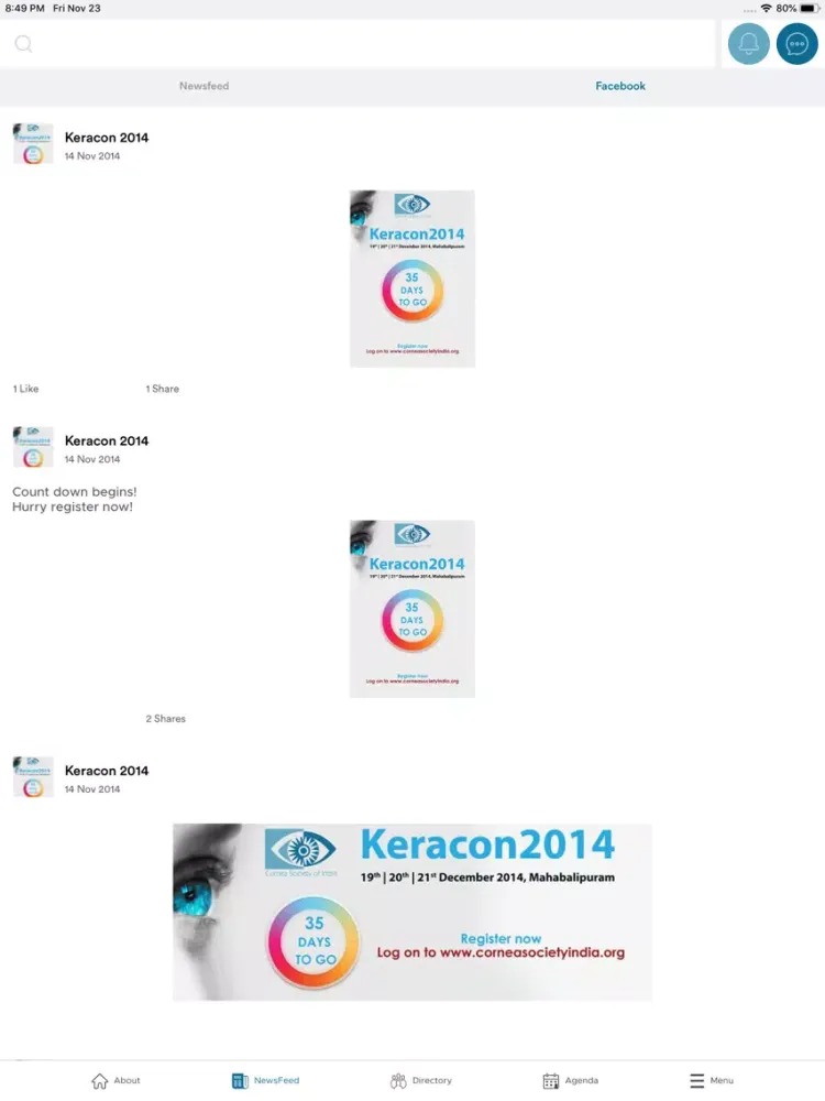 Captures d'écran de Cornea Society of India iPad 