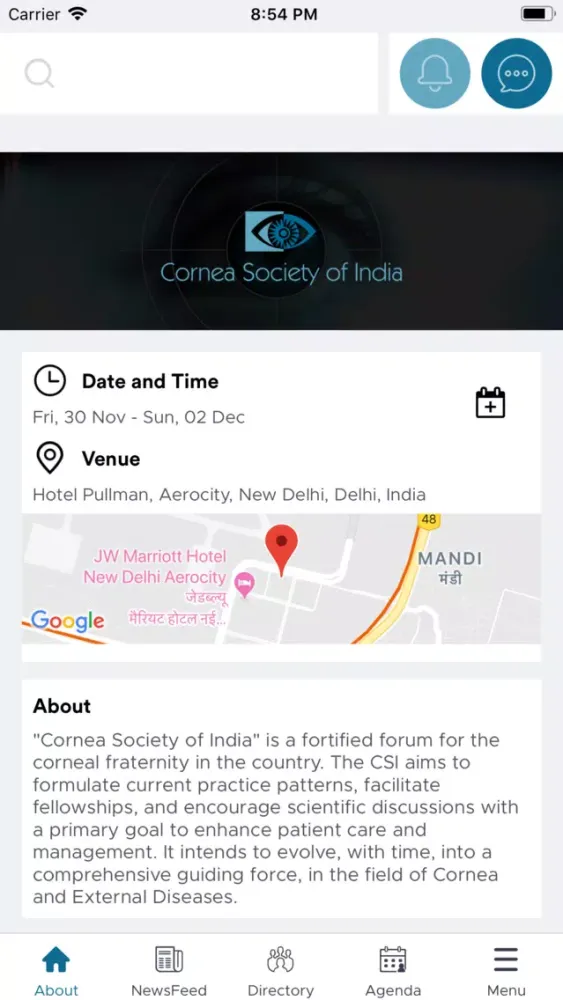 Captures d'écran de Cornea Society of India