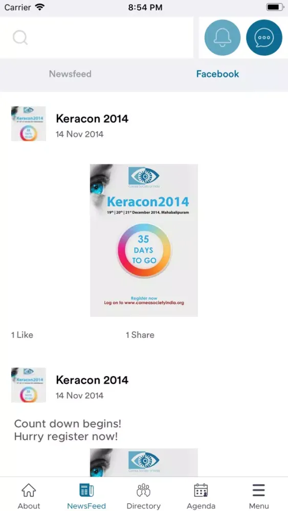 Captures d'écran de Cornea Society of India