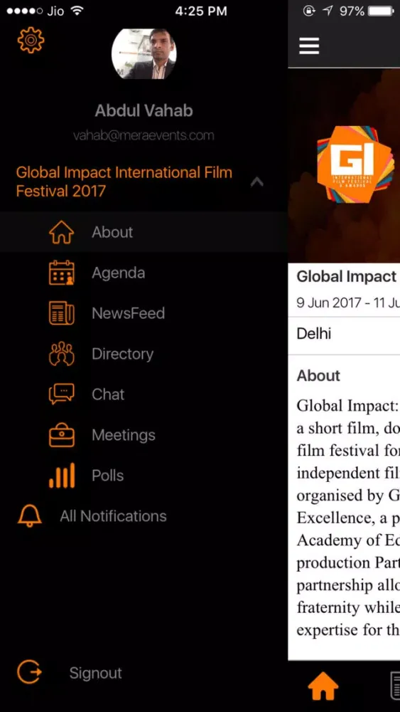 GIIFFA International Film Festival Awards Screenshots