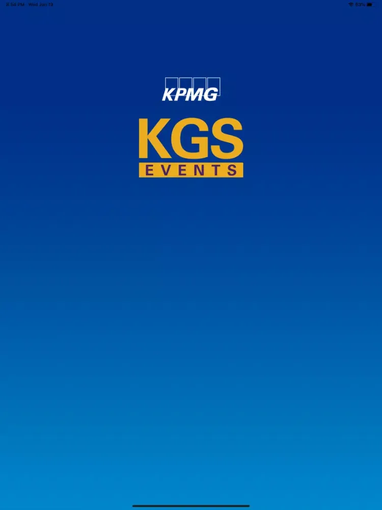 KGS Events iPad  Ekran Görüntüleri