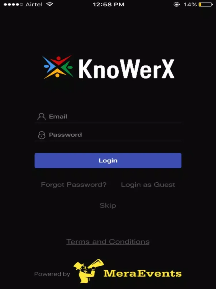 Tangkapan layar Knowerx iPad 