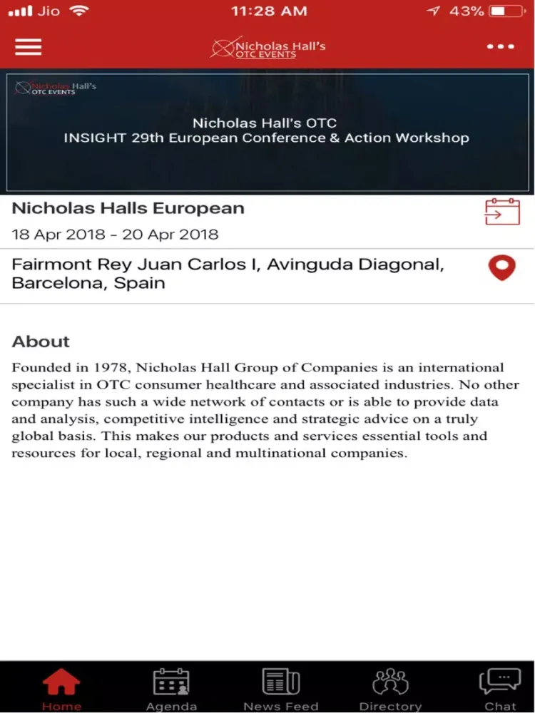 Capturas de tela do Nicholas Hall' Europe iPad 