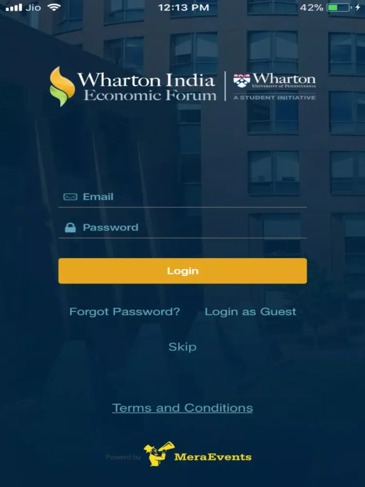 Скриншоты Wharton India Economic Forum iPad 