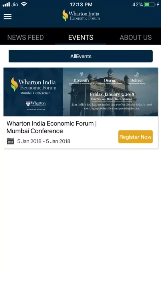 Скриншоты Wharton India Economic Forum