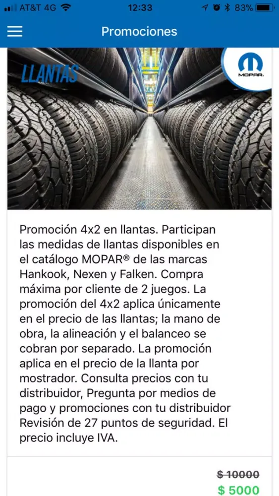 Capturas de pantalla de Mopar Expert