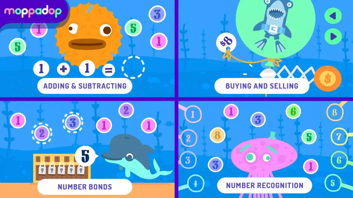 ภาพหน้าจอของ Moppa Maths: Counting for kids