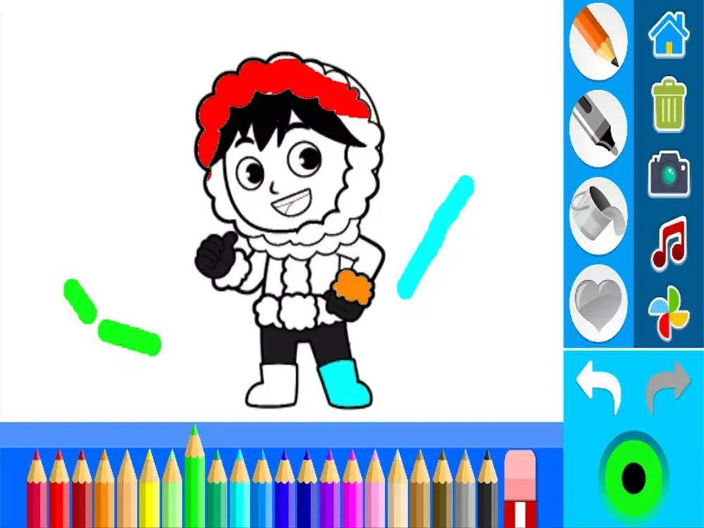 Скриншоты Ryan's coloring toy iPad 